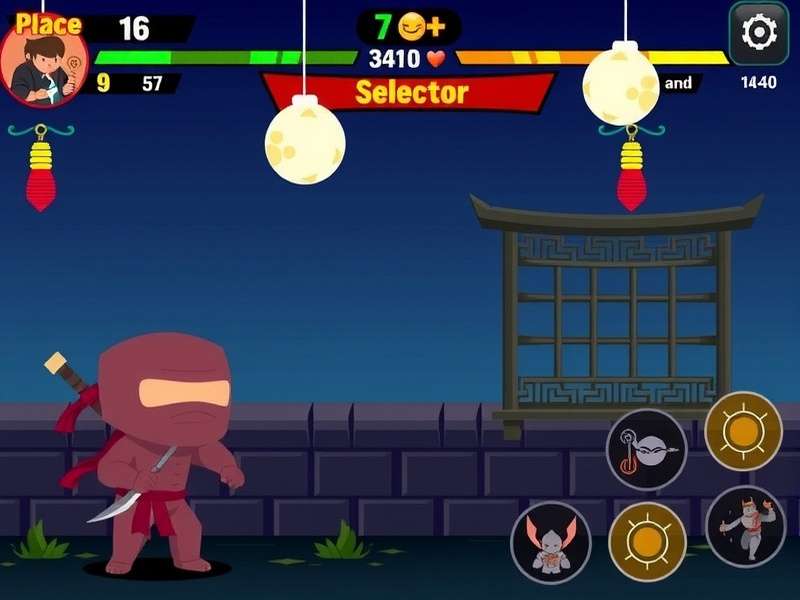 Ninja Fiesta Brawl character selection screen